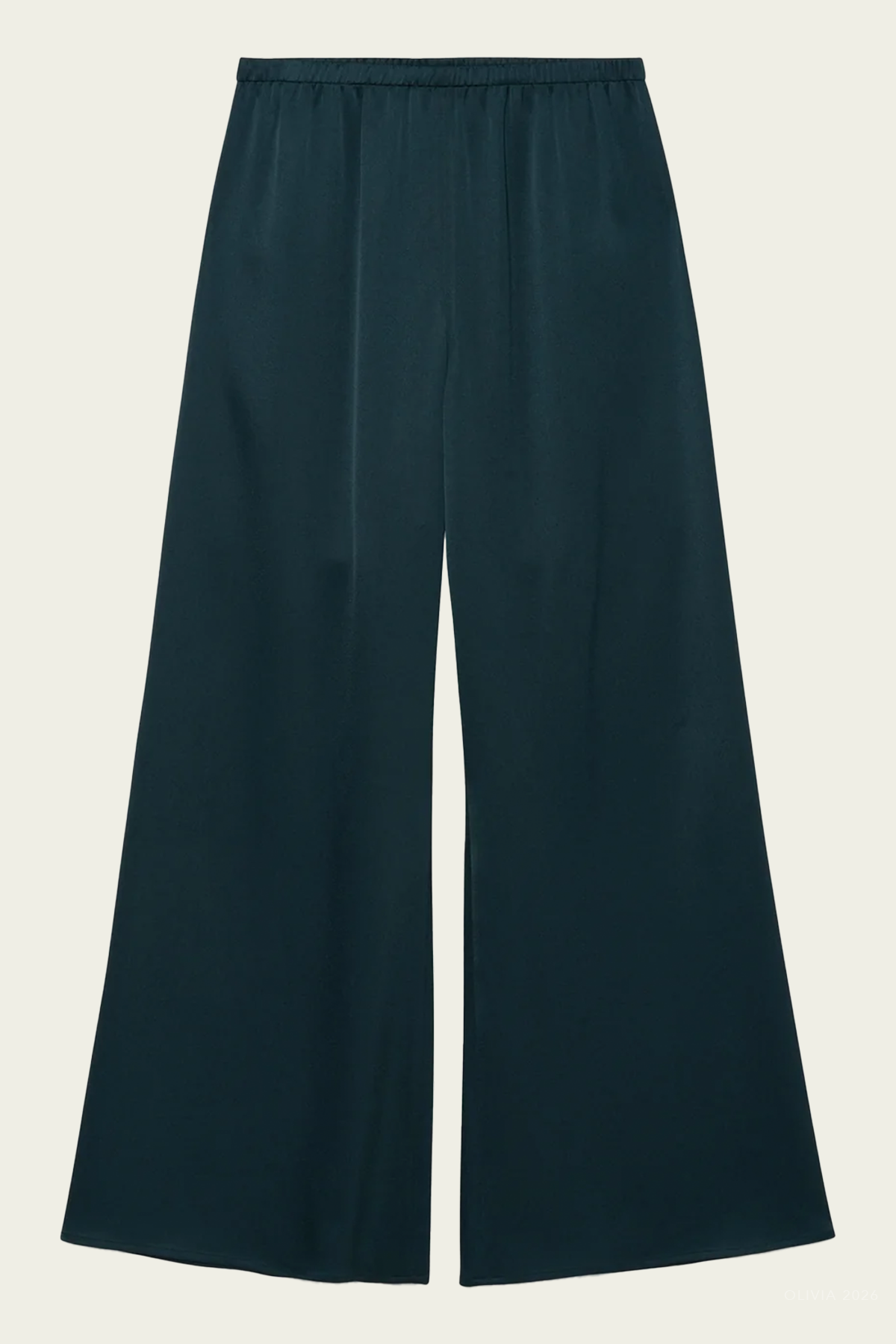 Roni Satin Pant in Dark Spruce