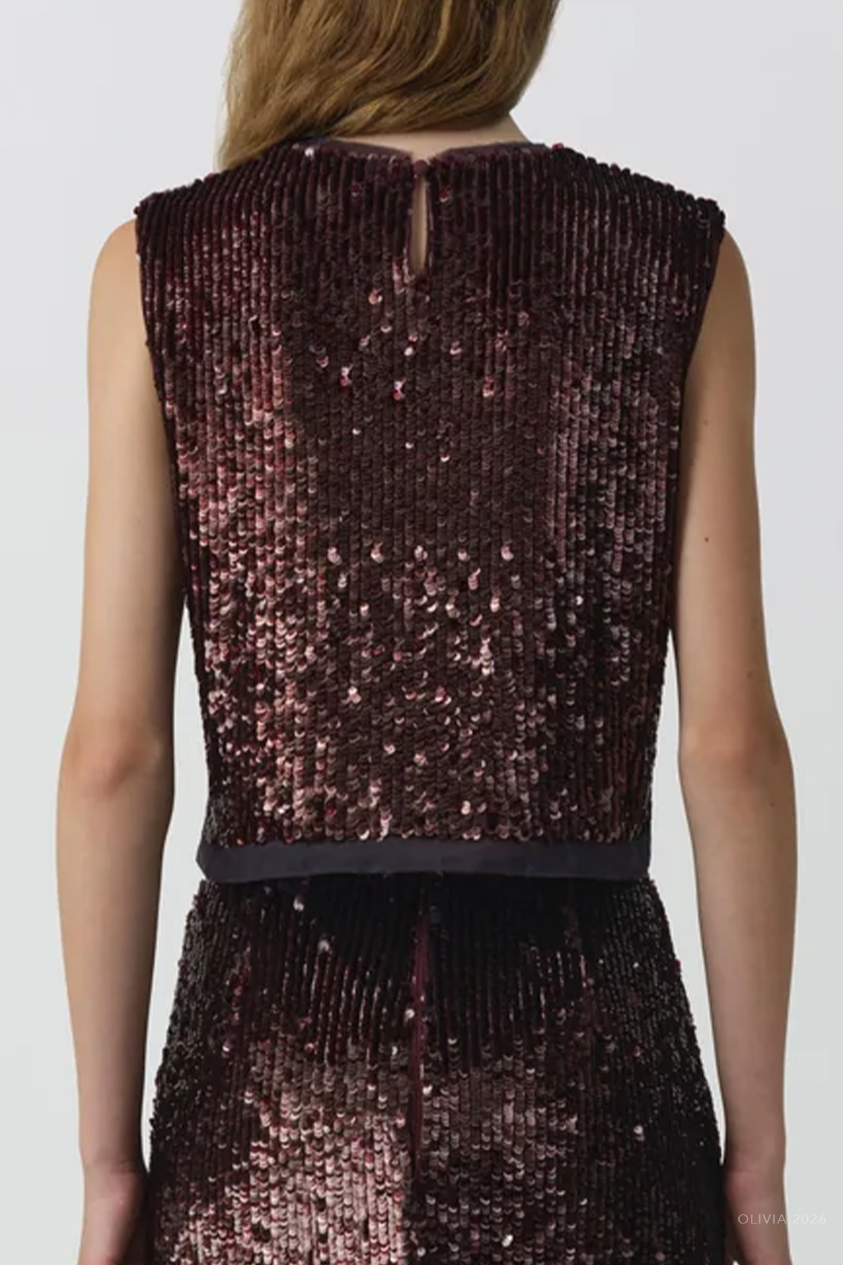 Cydia Embellished Top in Fig