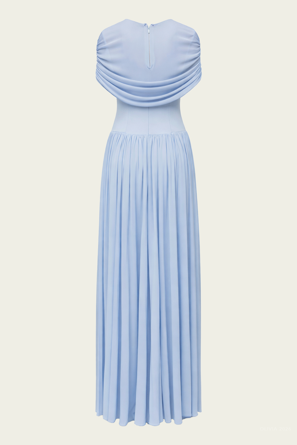 Nancie Cape Maxi Dress in Tidepool