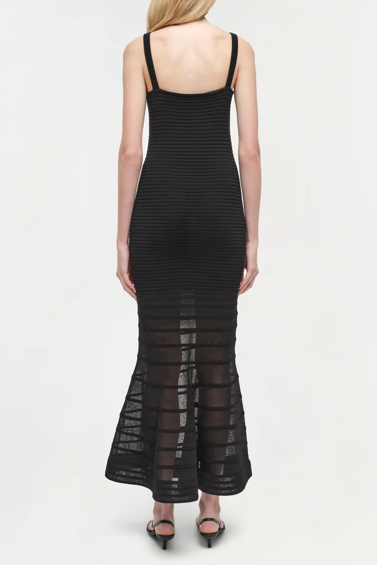 Vallarie Knit Midi Dress in Black