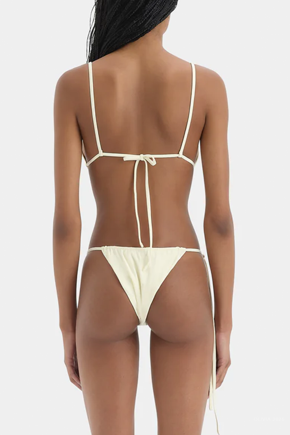 Pernille Reversible String Brief in Sommer Stripe