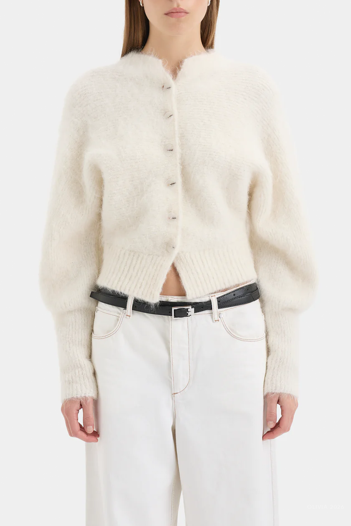 Lise Cardigan in Ivory