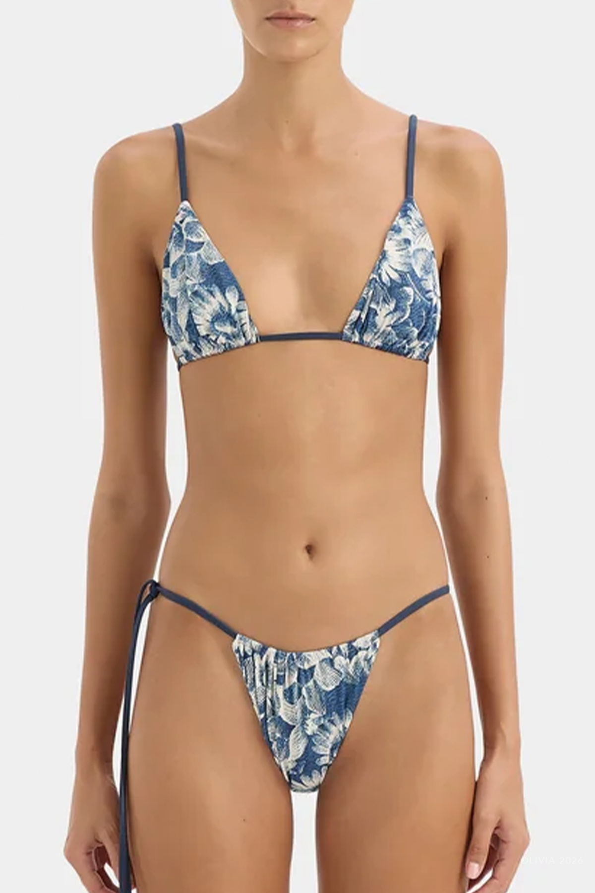 Lilia String Triangle Top in Daisy Meadow
