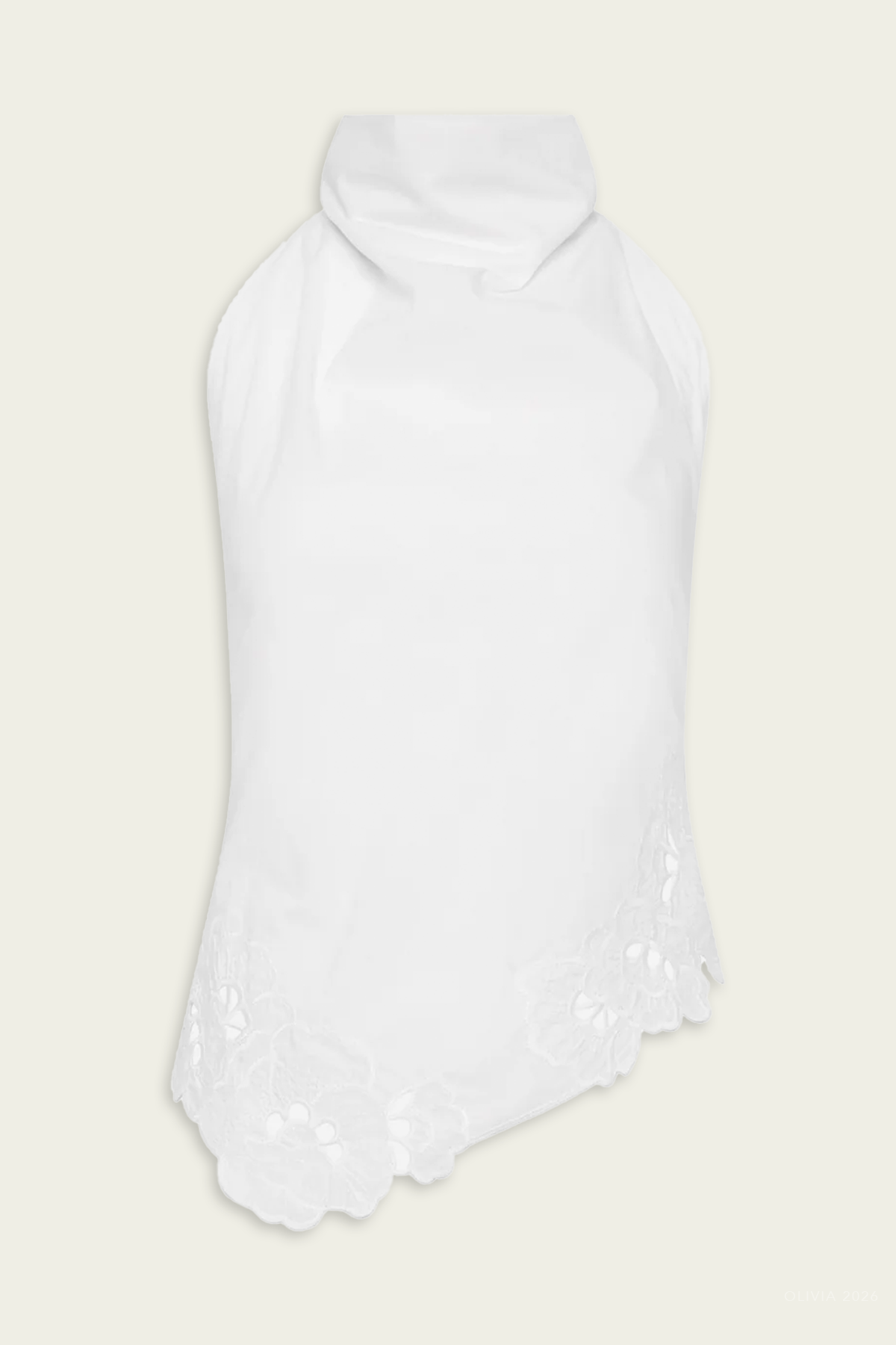 Klara Halter Top in Ivory