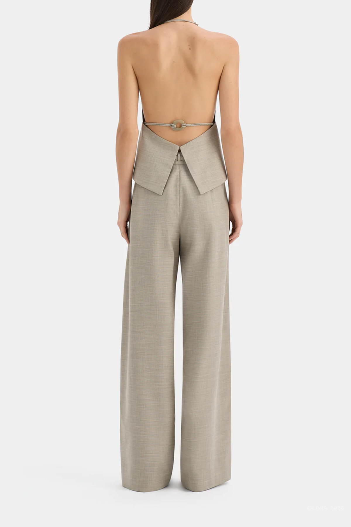 Solene Trouser in Grey Marle