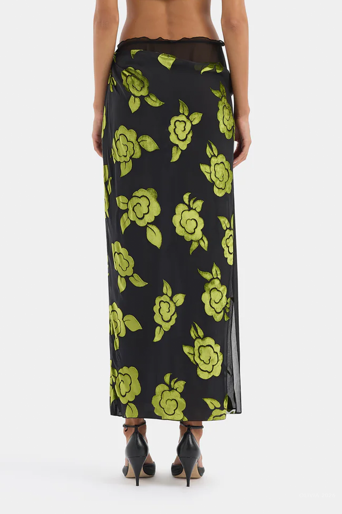 Roxane Skirt in Cloud Green