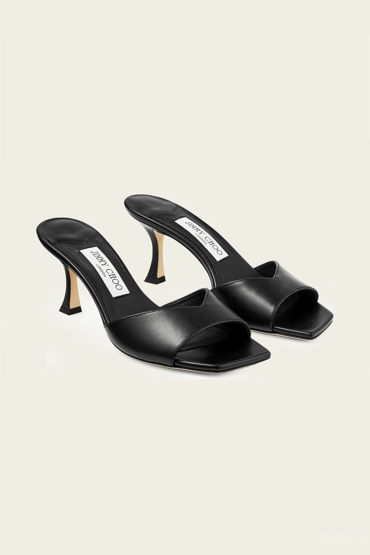 Skye 70 Leather Sandals in Black - shop - olivia.com