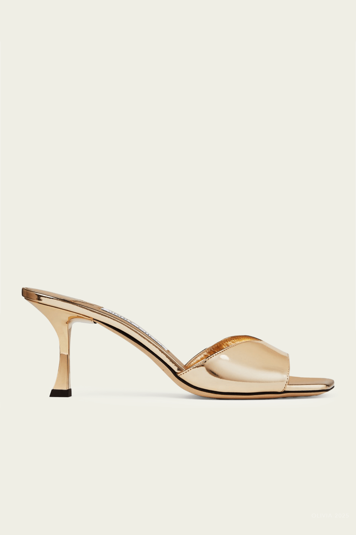 Skye 70 Metallic Leather Sandals in Gold - shop - olivia.com