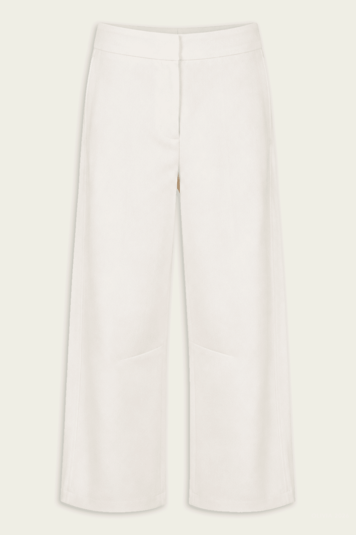 Slouchy BF Trouser in Ivory - shop-olivia.com