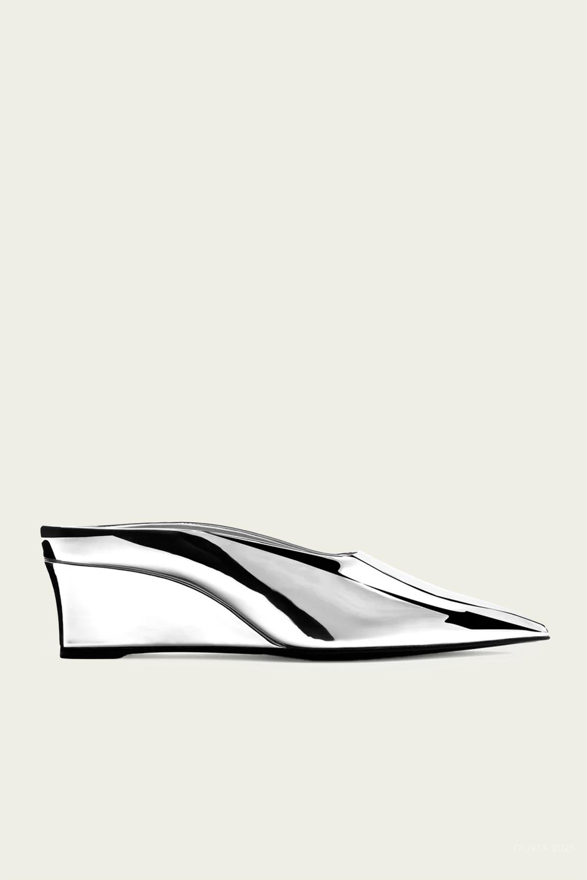 Pointed Gala Wedge in Silver