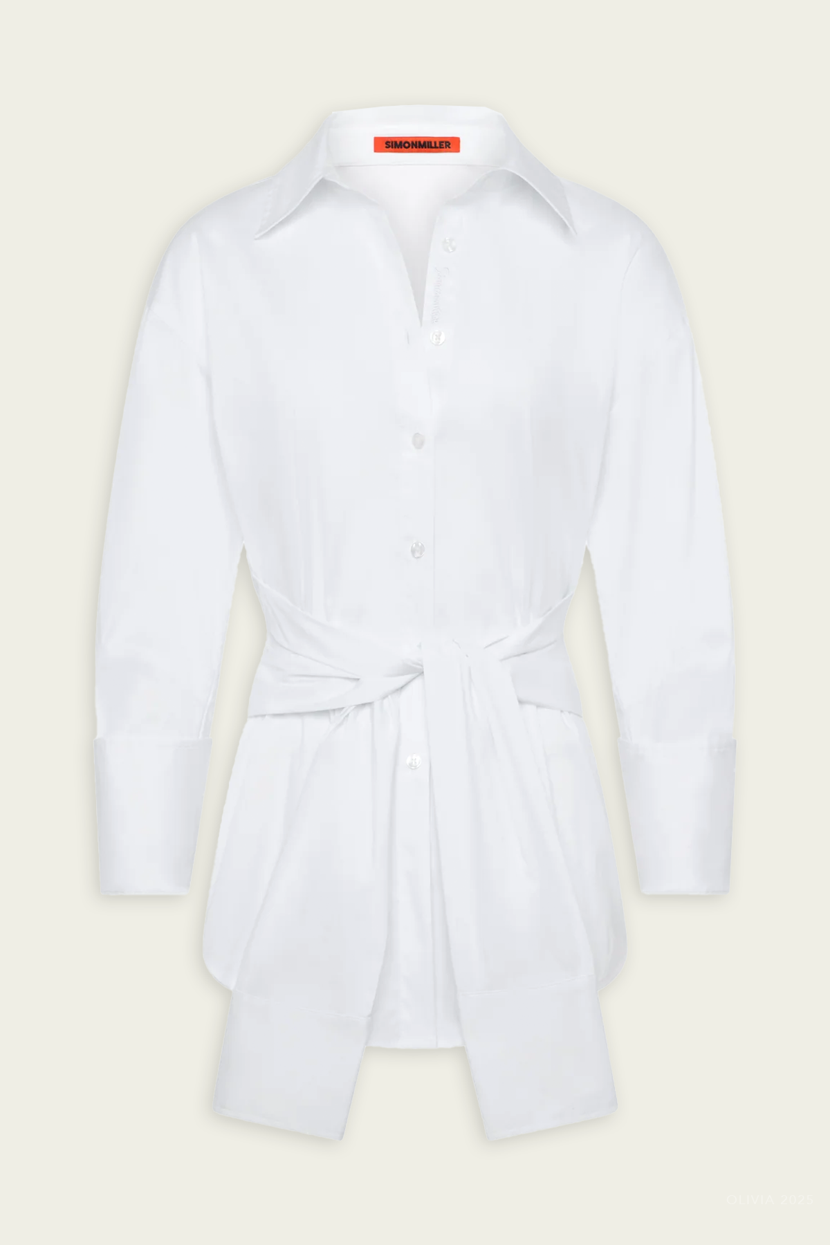 Inna Poplin Shirt in Macadamia