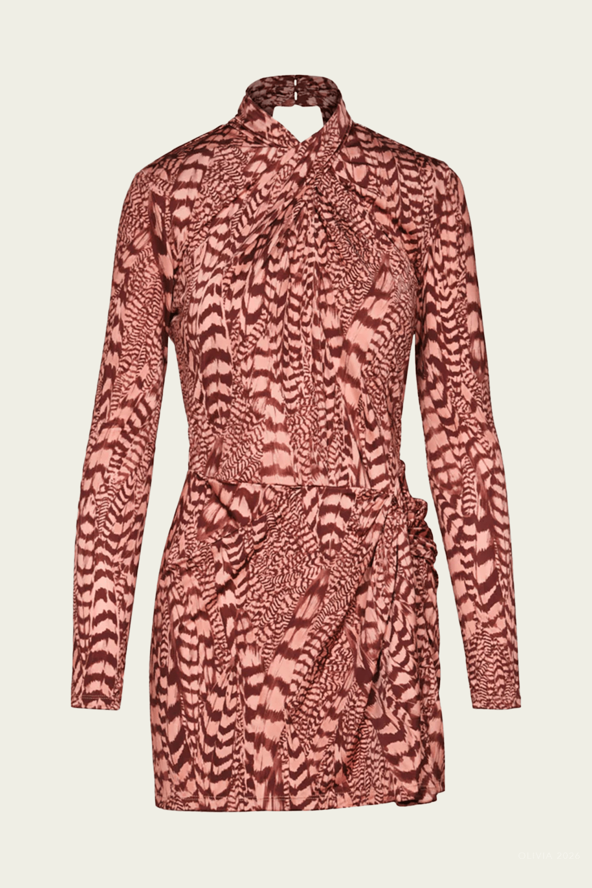 Softly Unbound Dress in Wine Rose - shop-olivia.com