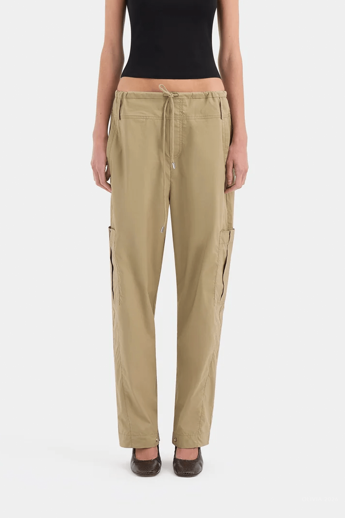 Sola Pant in Camel - shop-olivia.com