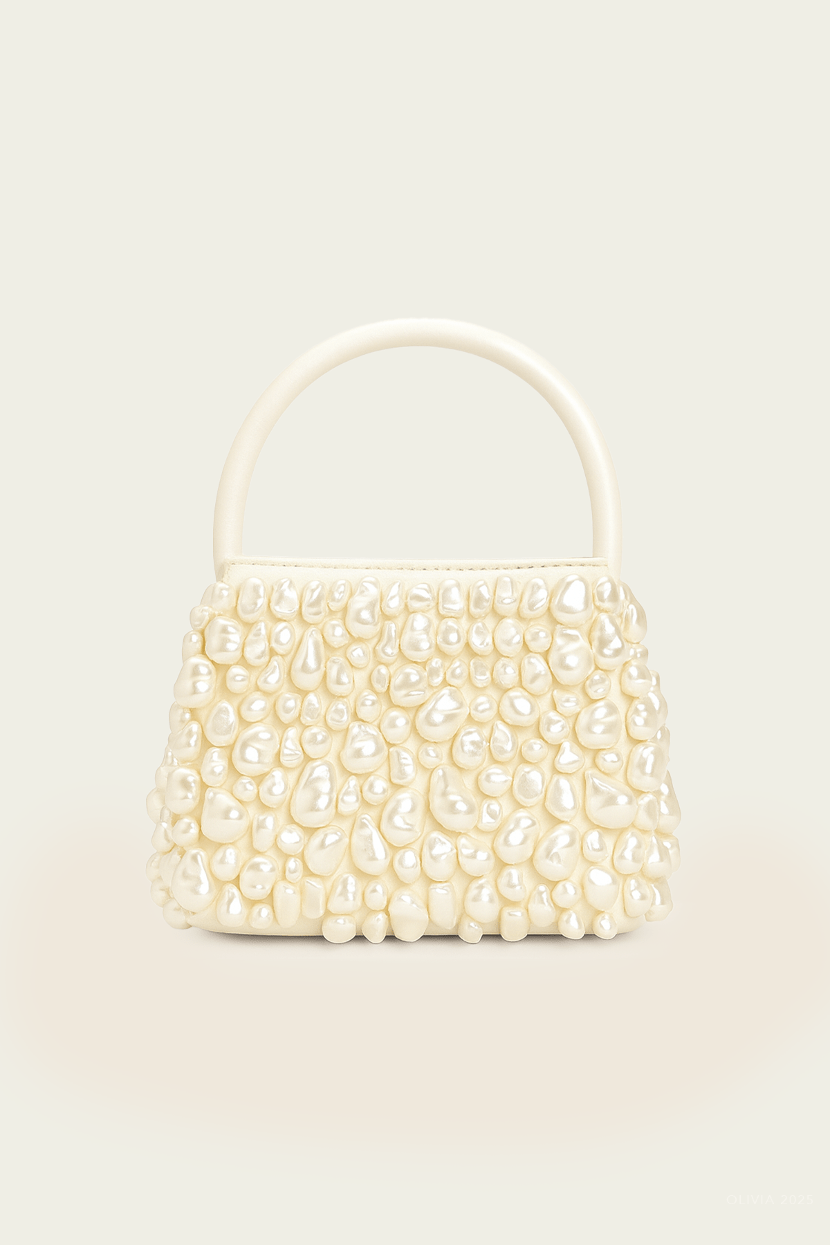 Solene Mini Top Handle Bag in Pearl - shop - olivia.com