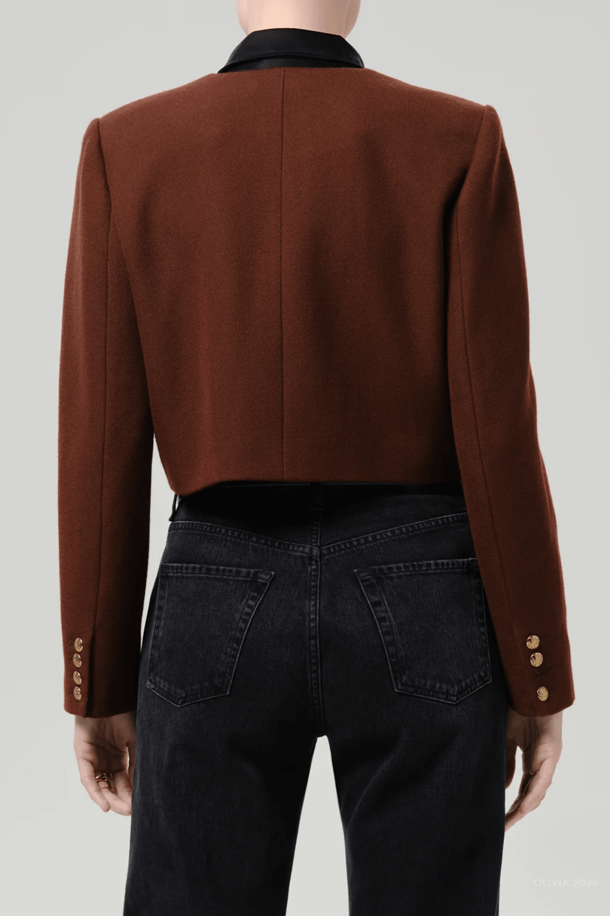 Sophia Jacket in Brandy - shop-olivia.com