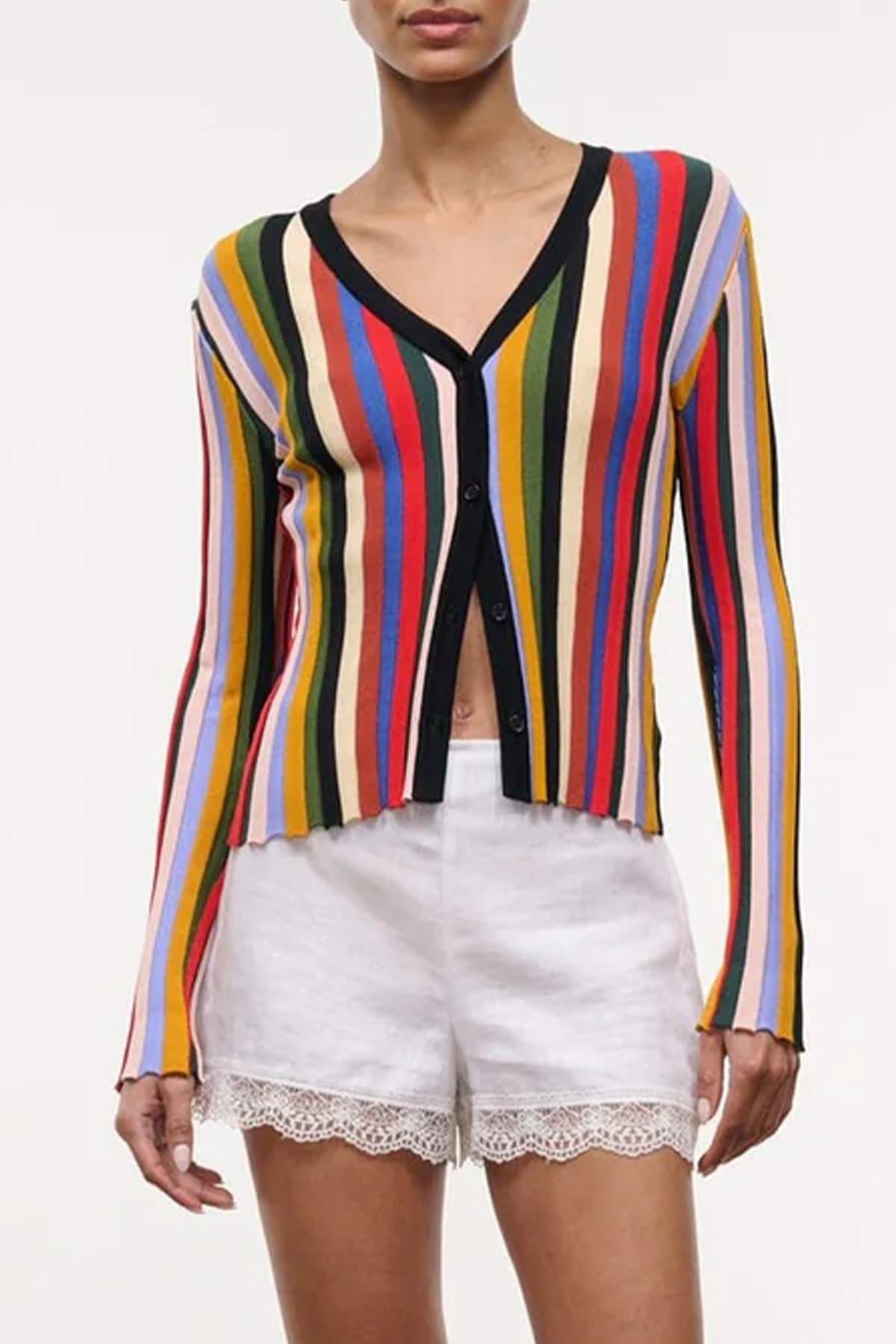 Ezra Cardigan in Artist Stripe