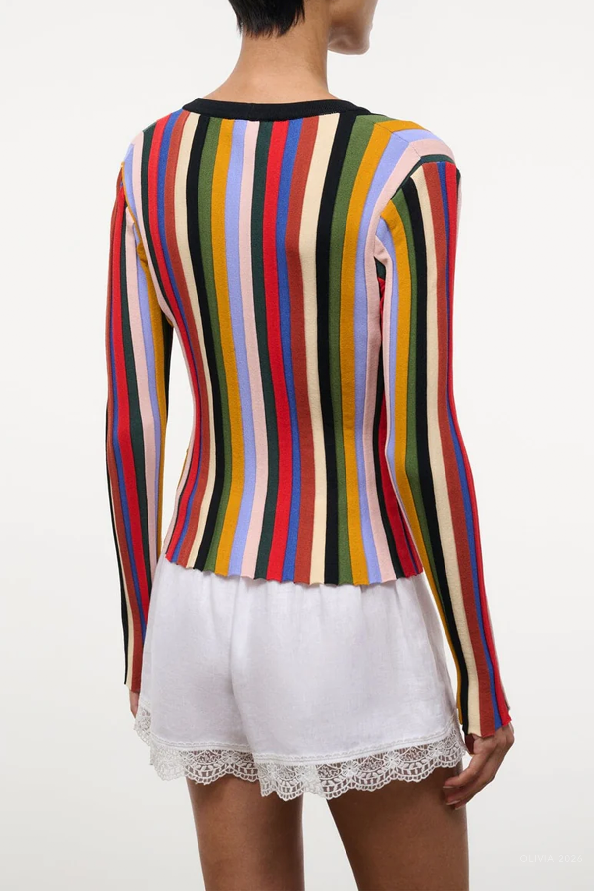 Ezra Cardigan in Artist Stripe