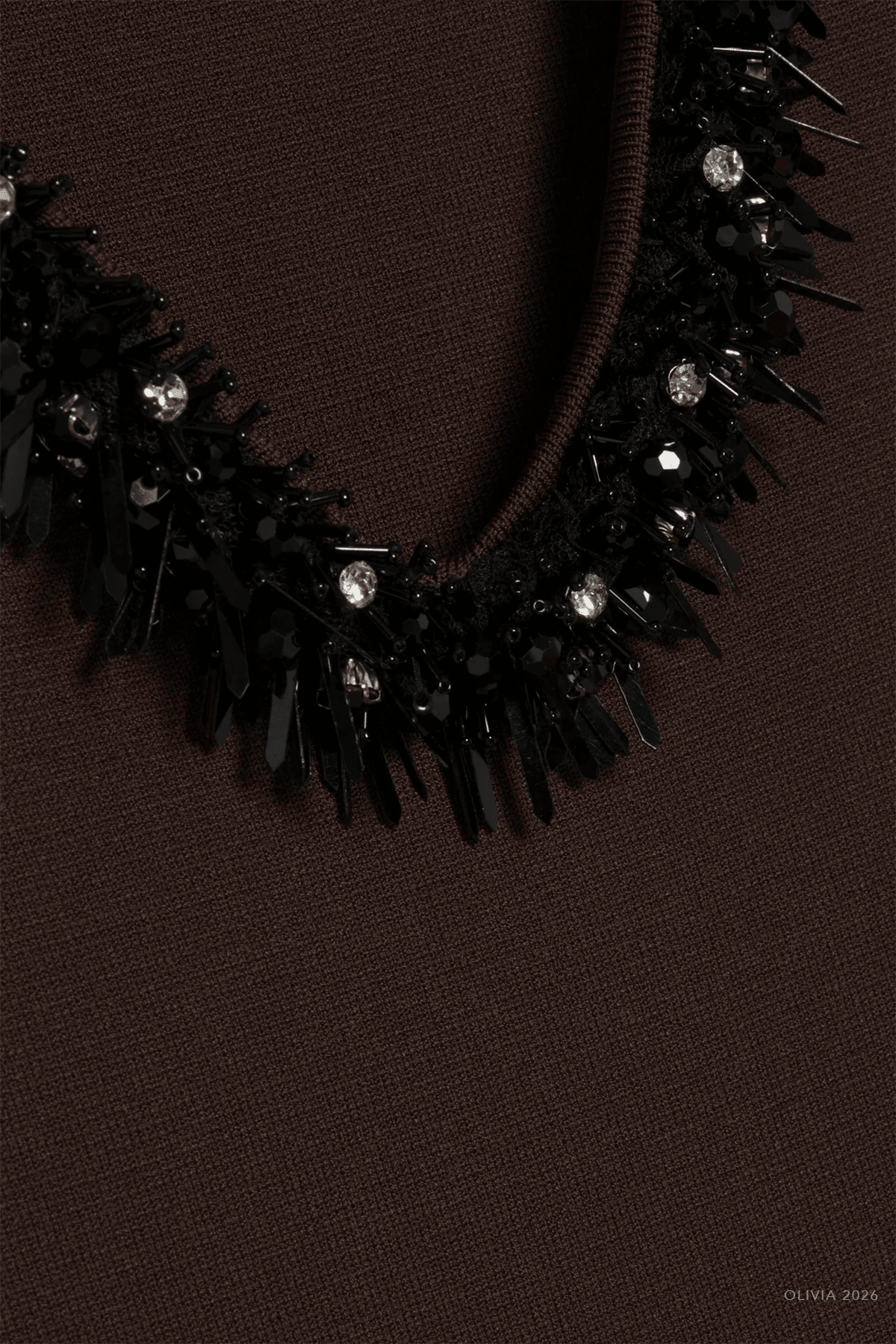 Suki Compact Knit Mini Dress in Chocolate Black - shop-olivia.com