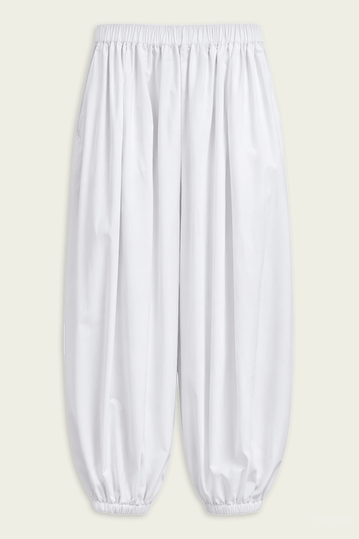 Summer Nylon Zeppelin Pant in White - shop - olivia.com