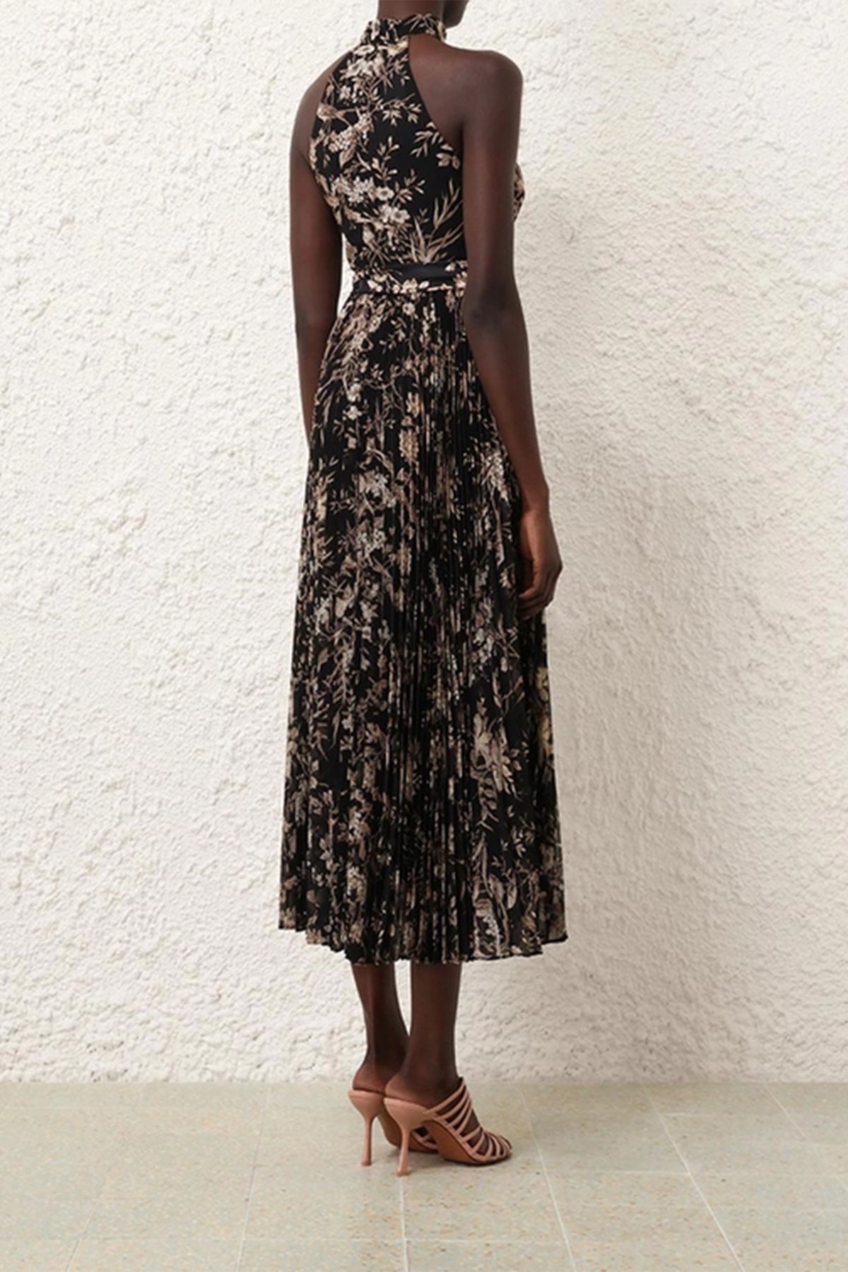 Sunray Picnic Dress in Black Mockingbird - shop-olivia.com