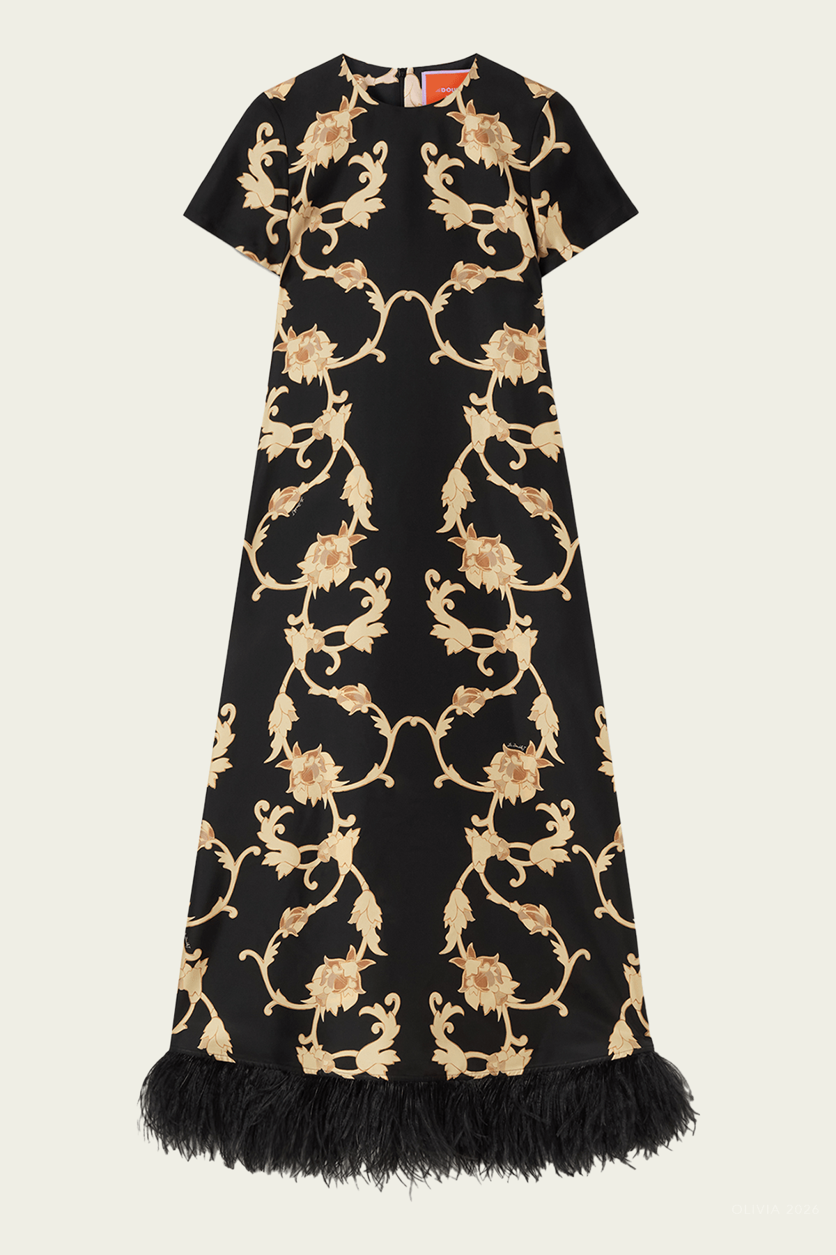Swing Dress in Buttercup Black - shop-olivia.com
