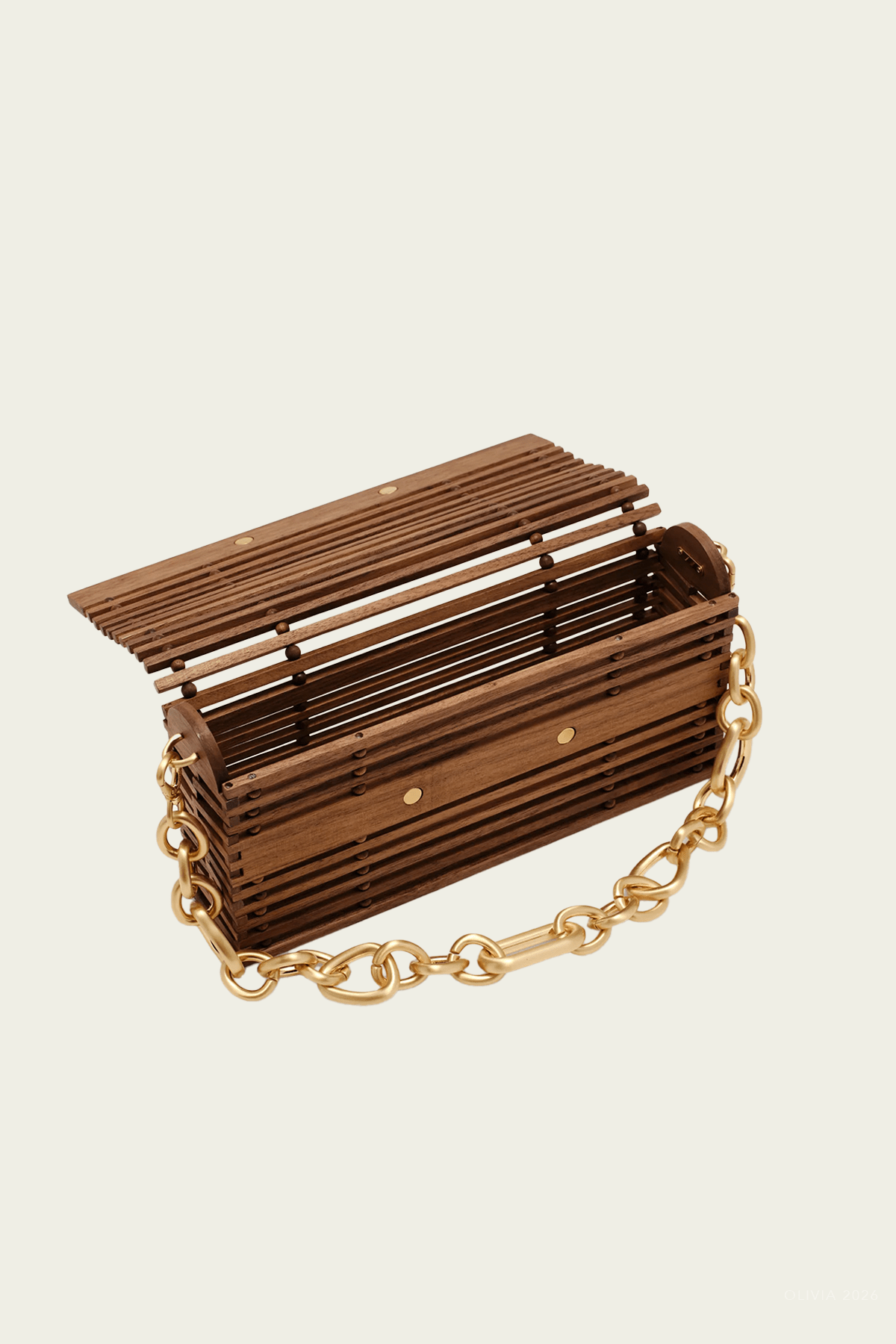 Sylva Shoulder Bag in Walnut - shop-olivia.com