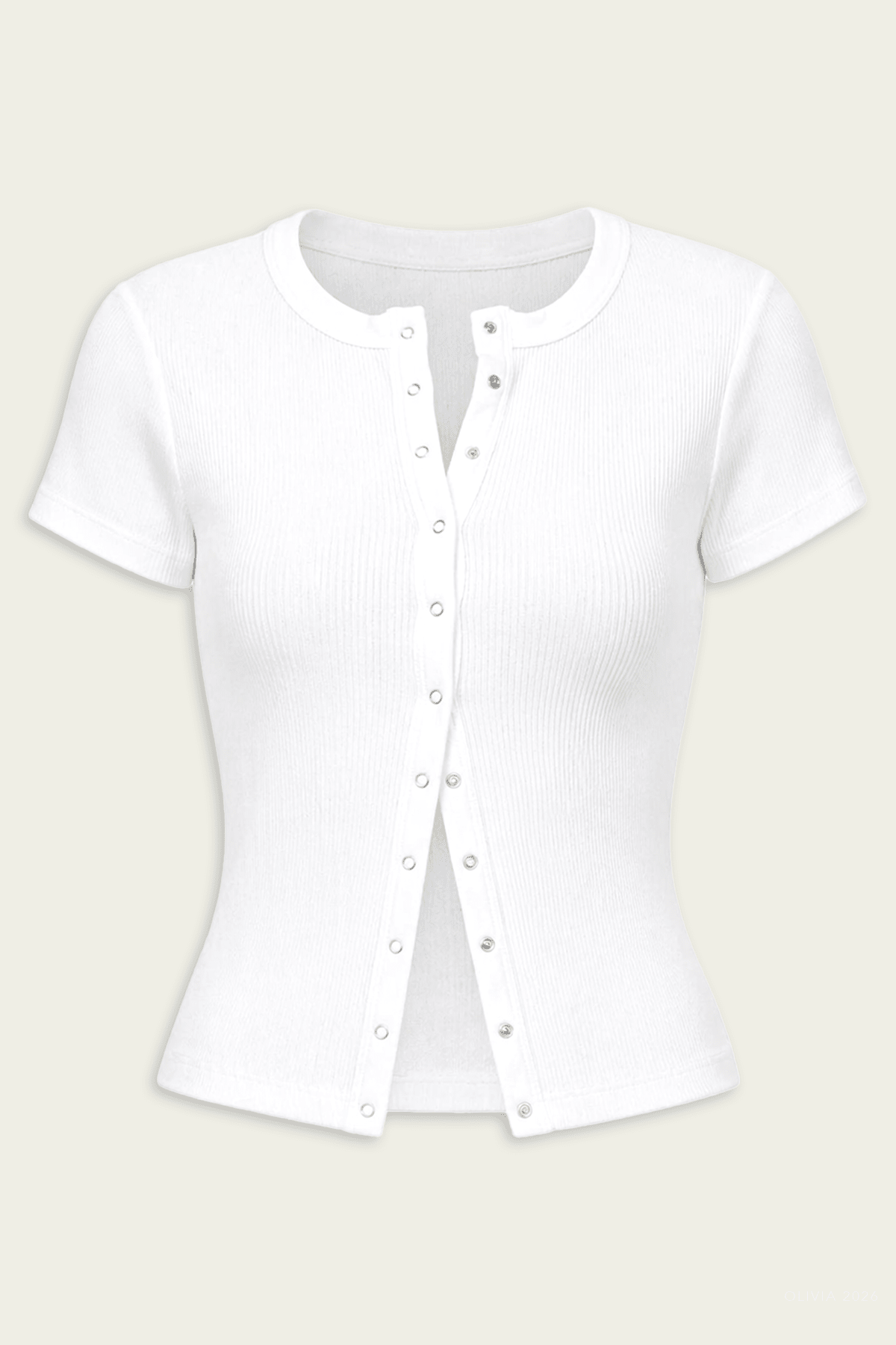 Tabi Short Sleeve Cardigan in White - shop - olivia.com