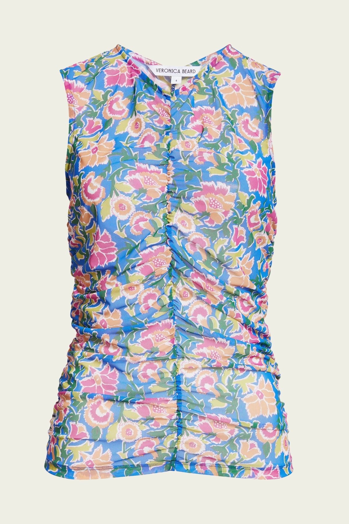 Tazmin Floral Top in Sarong Floral Print - shop-olivia.com