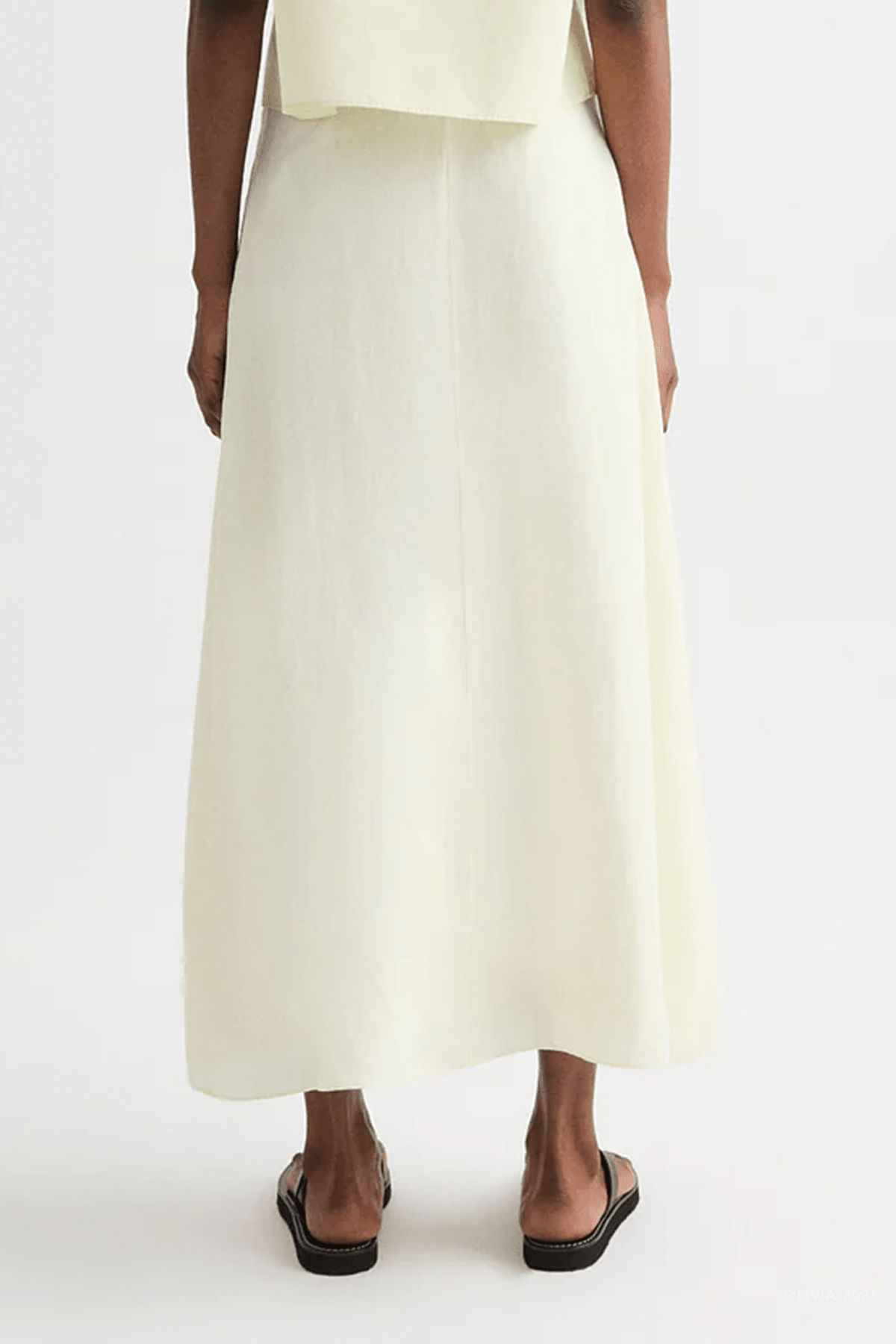 The A - Line Skirt in Glass Green - shop - olivia.com
