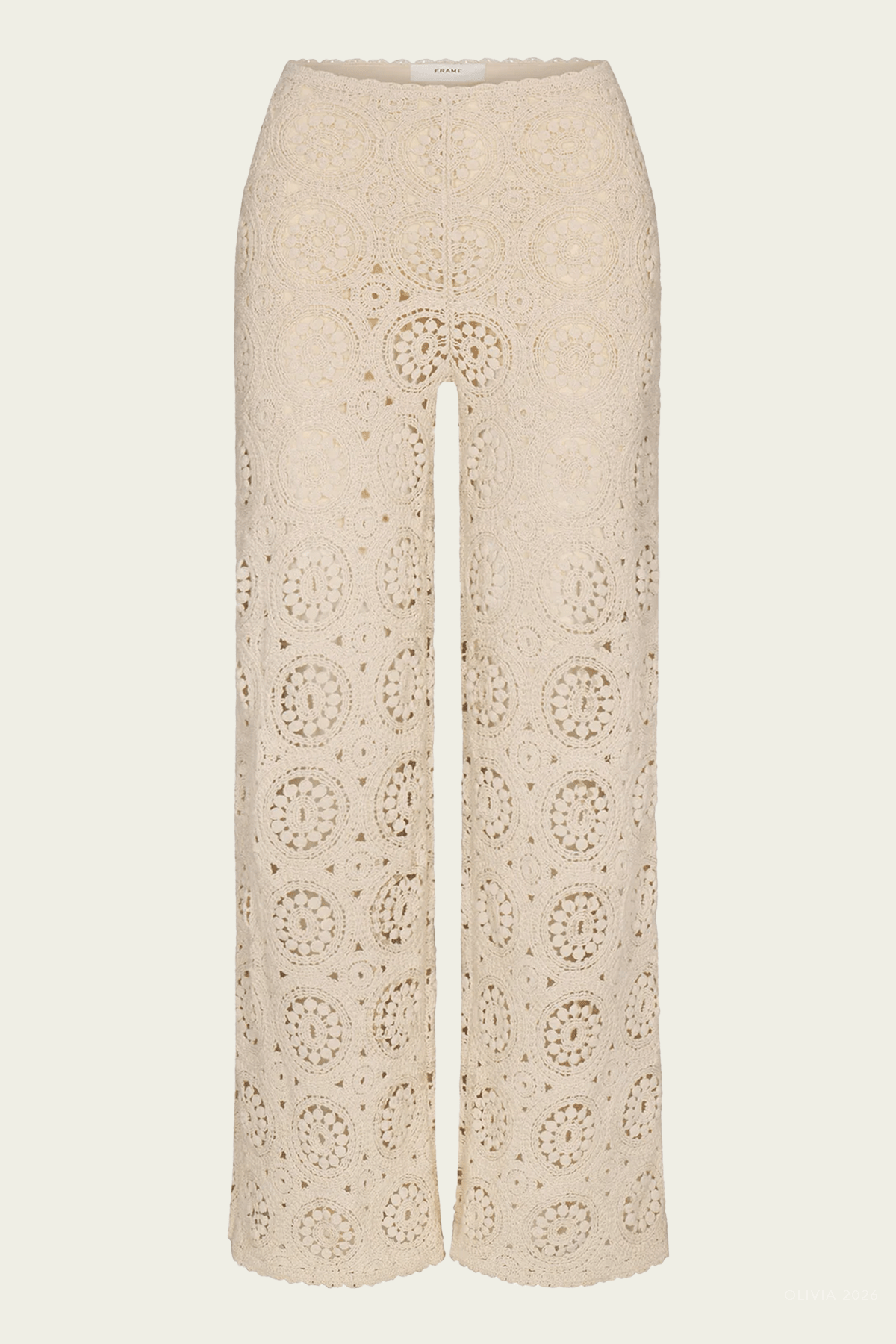 The Crochet Pant in Cream - shop - olivia.com