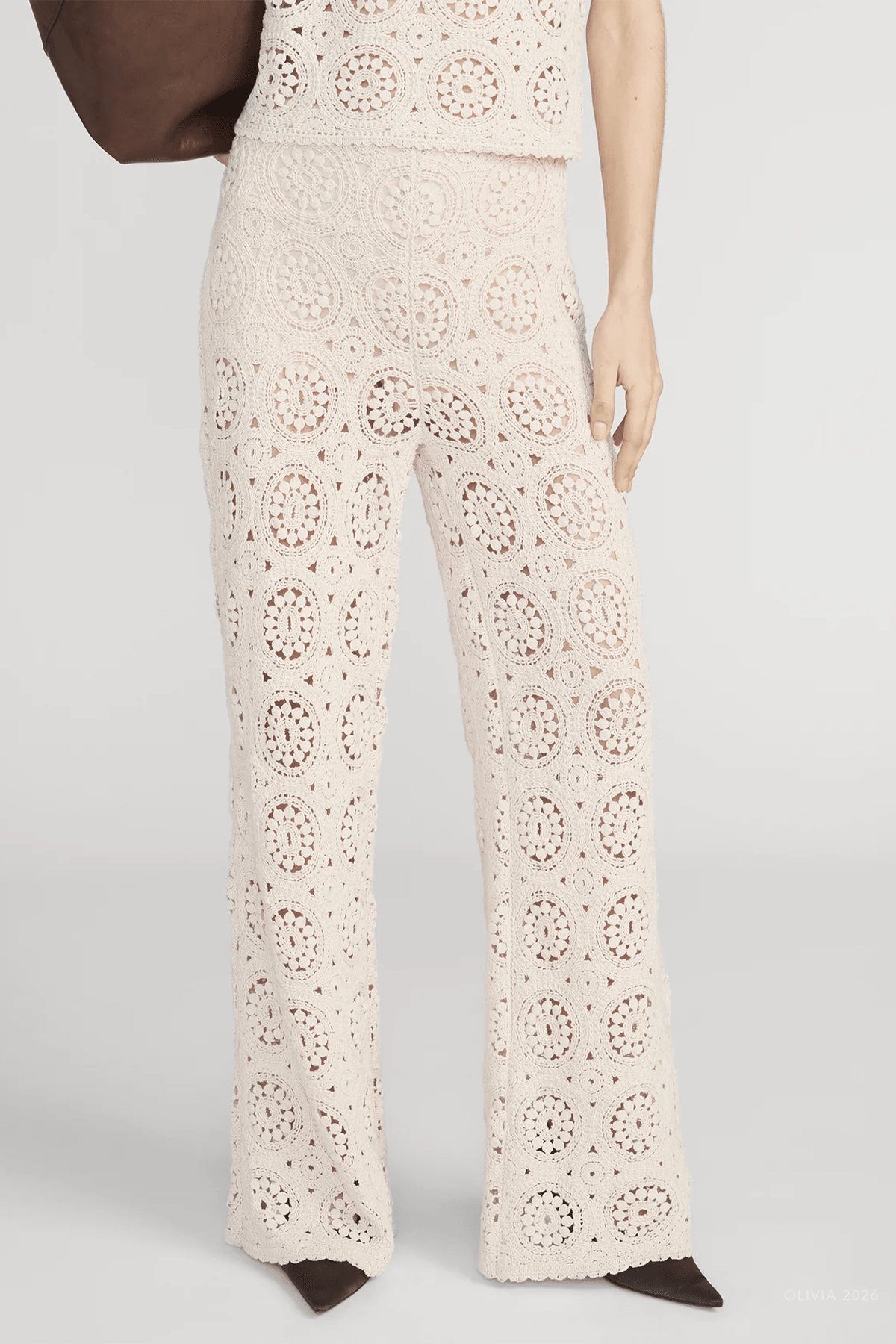 The Crochet Pant in Cream - shop - olivia.com