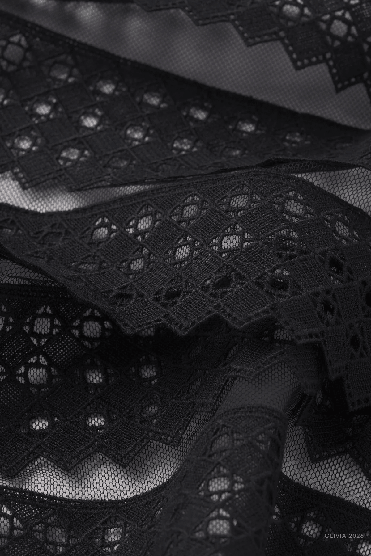 The Lattice Crochet Cami in Black - shop - olivia.com