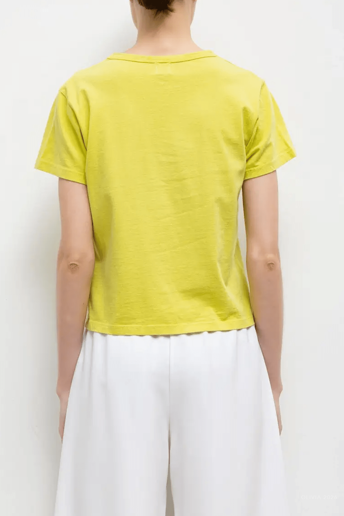 The Margo T-Shirt in Chartreuse - shop-olivia.com