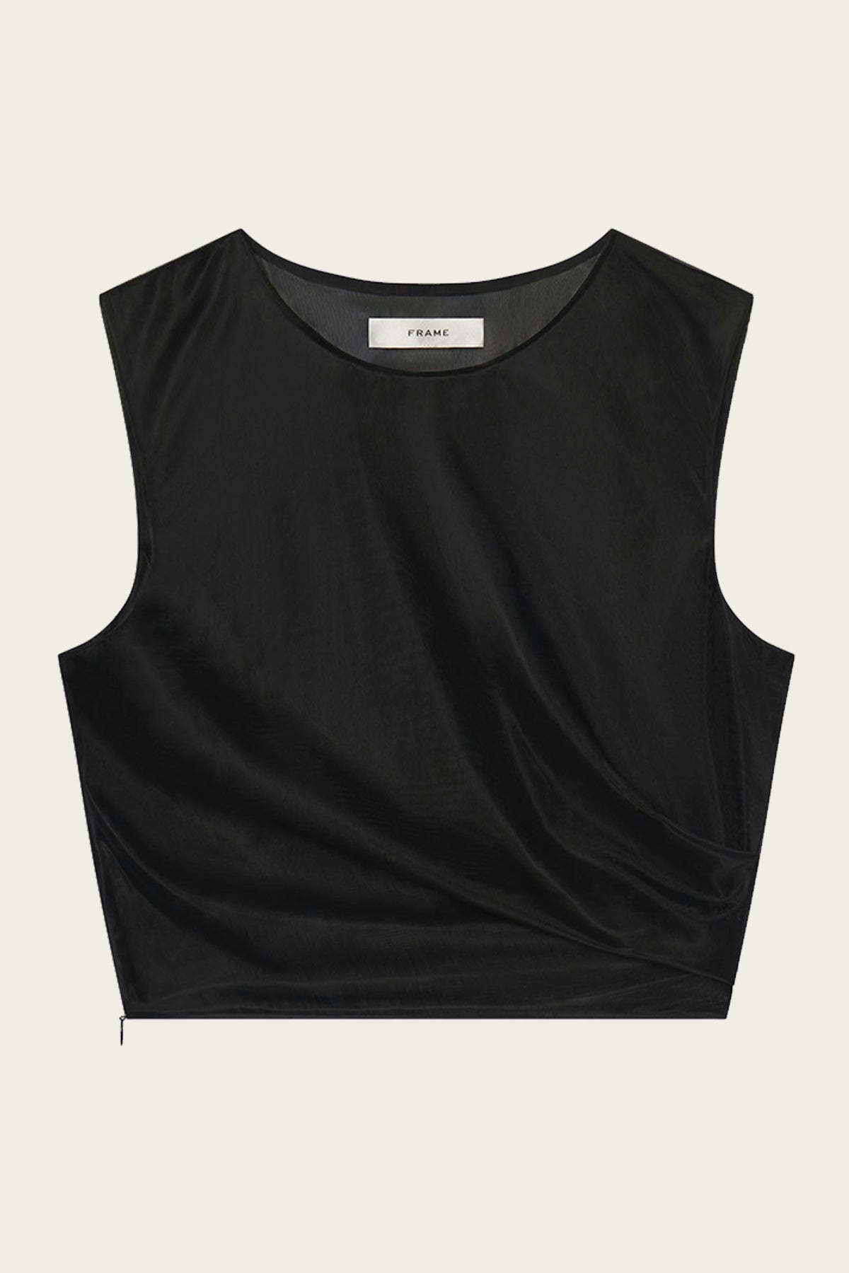 The Mesh Twist Tank in Black - shop - olivia.com