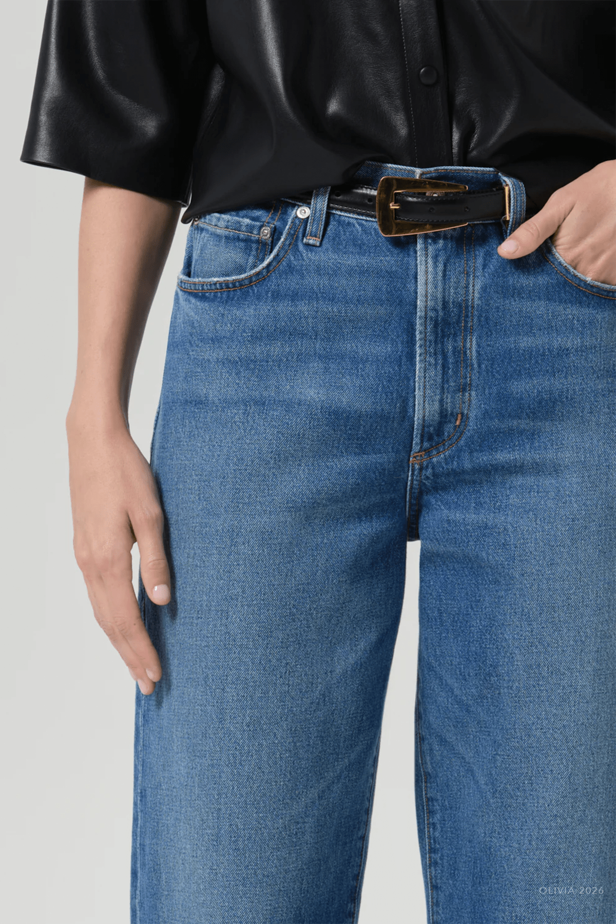 The Taper Jean in Pastis - shop-olivia.com