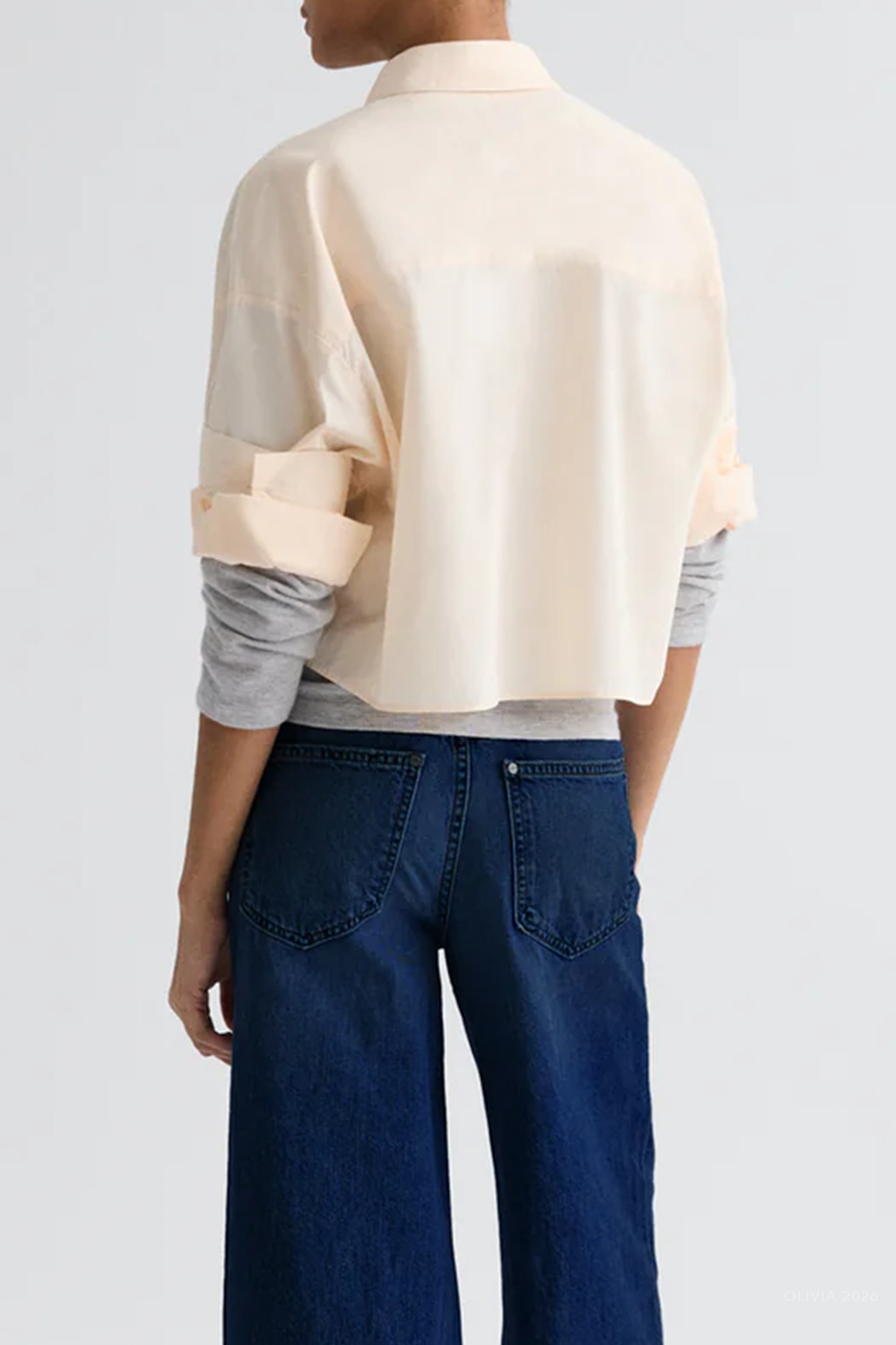 Next Ex Shirt in Creme De Peche