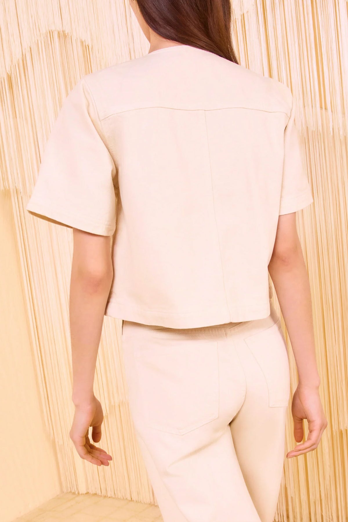The Serge Short Sleeve Jacket in Birch