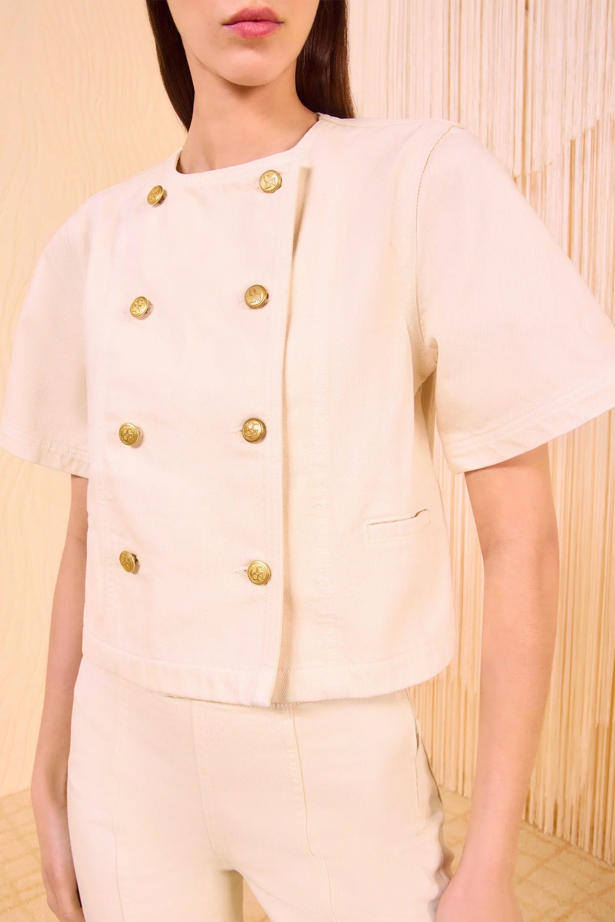 The Serge Short Sleeve Jacket in Birch