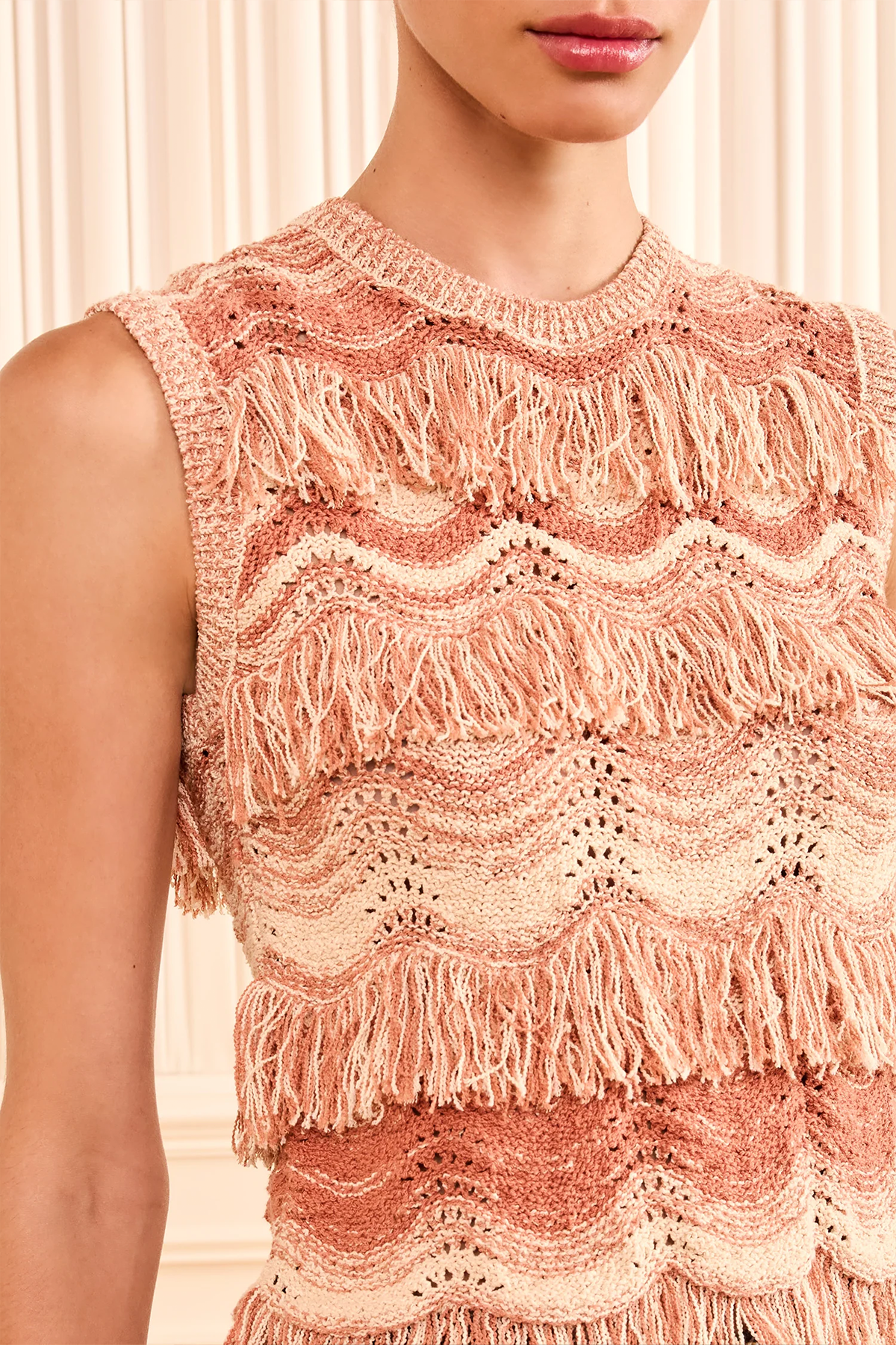 Vida Knit Top in Terracotta Rose