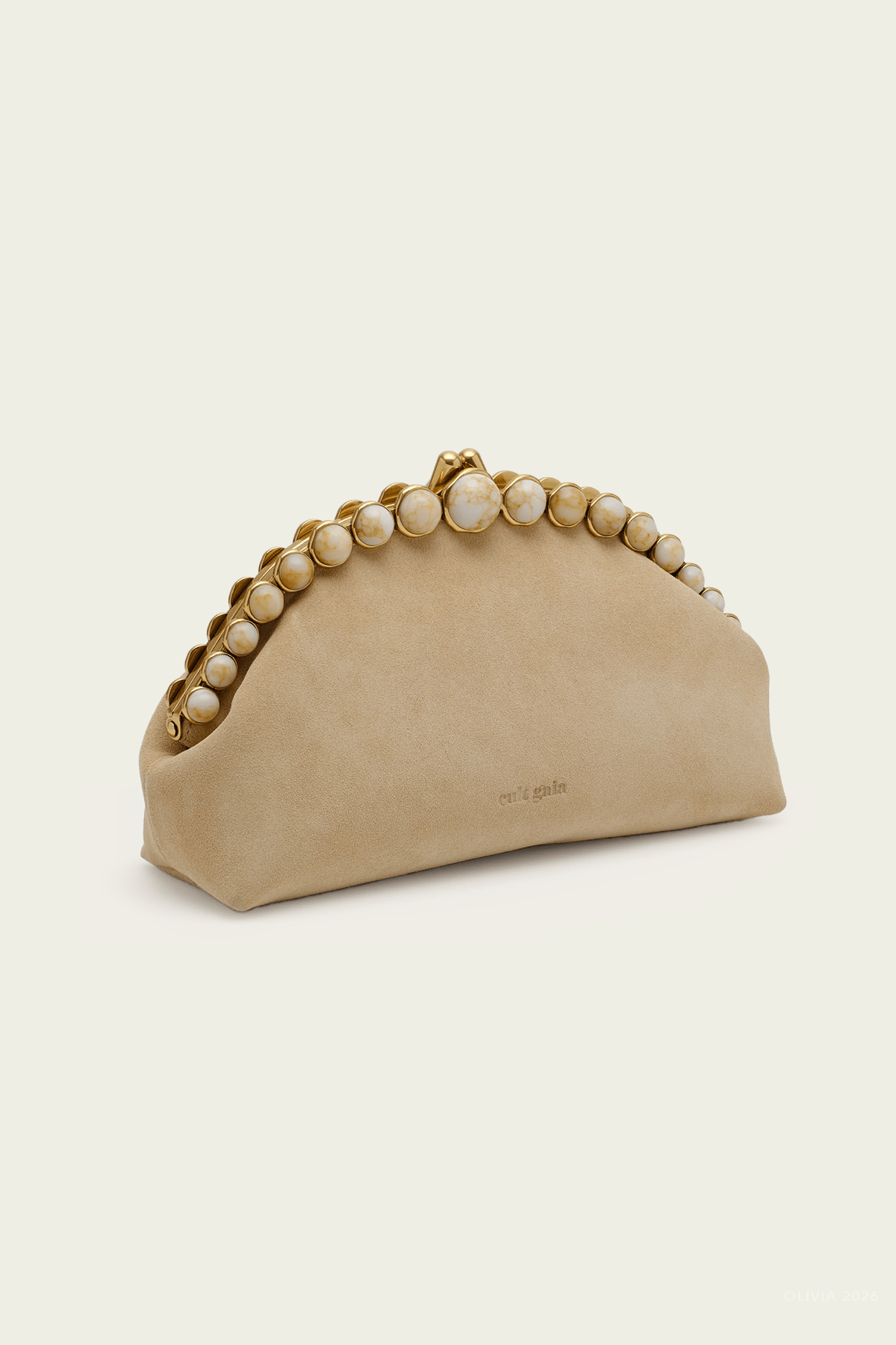 Una Clutch in Sand - shop - olivia.com