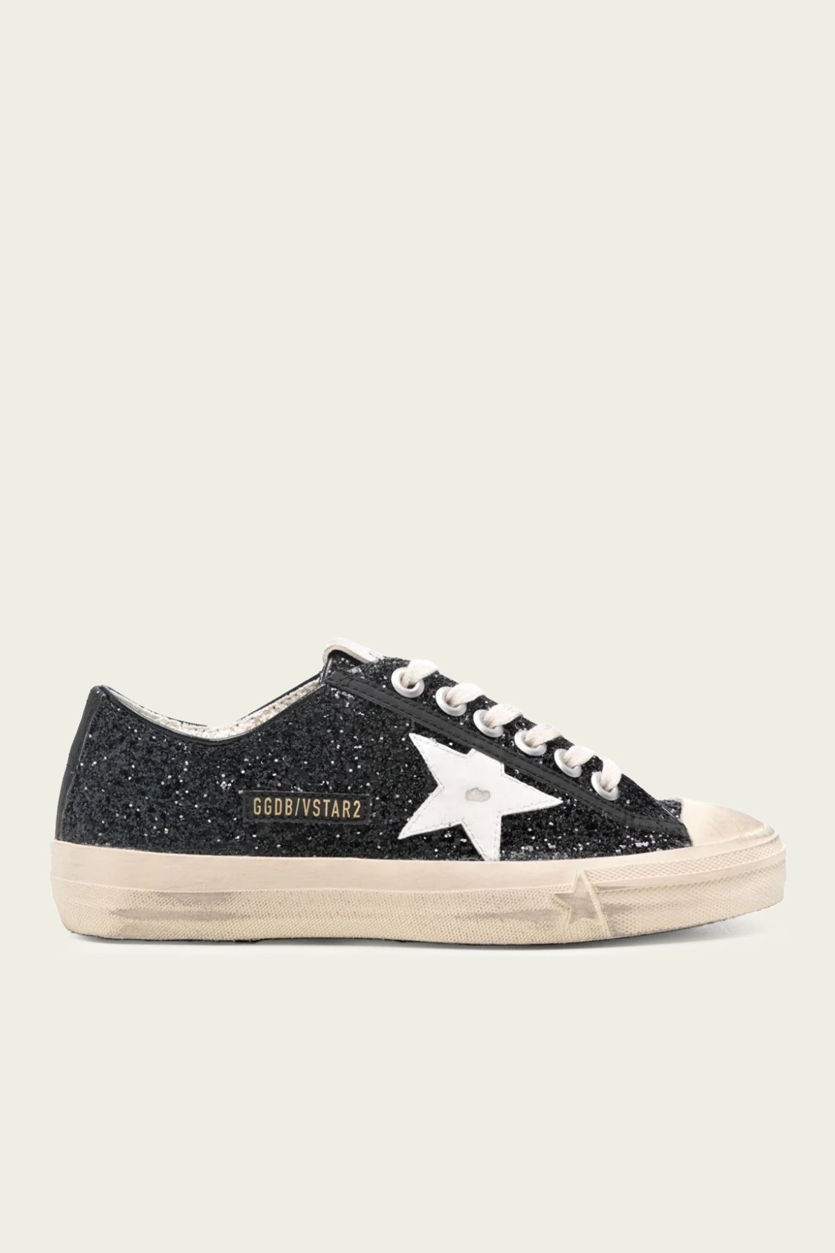 Black fashion glitter sneakers