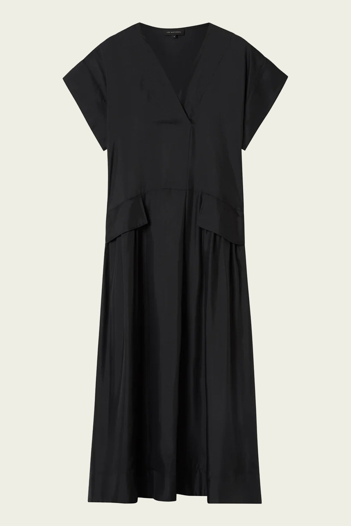 Vanessa Apron Dress in Black - shop-olivia.com