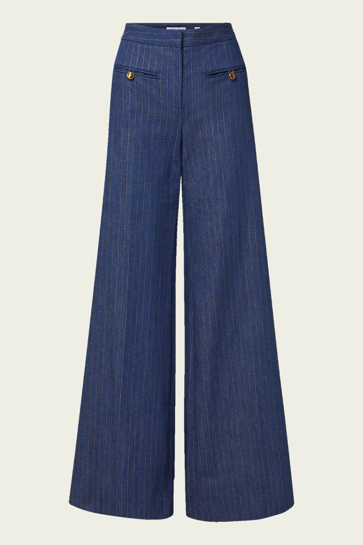 Ledger Wide-Leg Denim Pant in Medium Indigo Copper