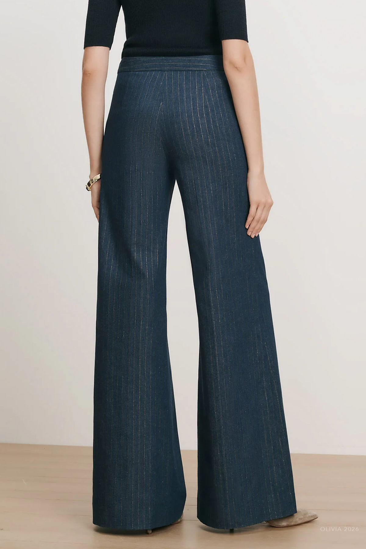 Ledger Wide-Leg Denim Pant in Medium Indigo Copper