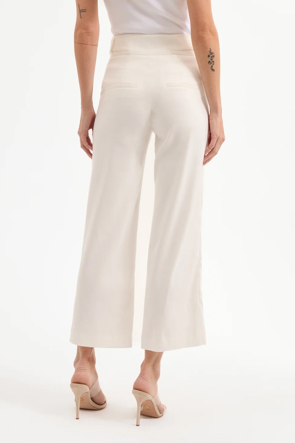 Aubrie Linen Pant in Off-White