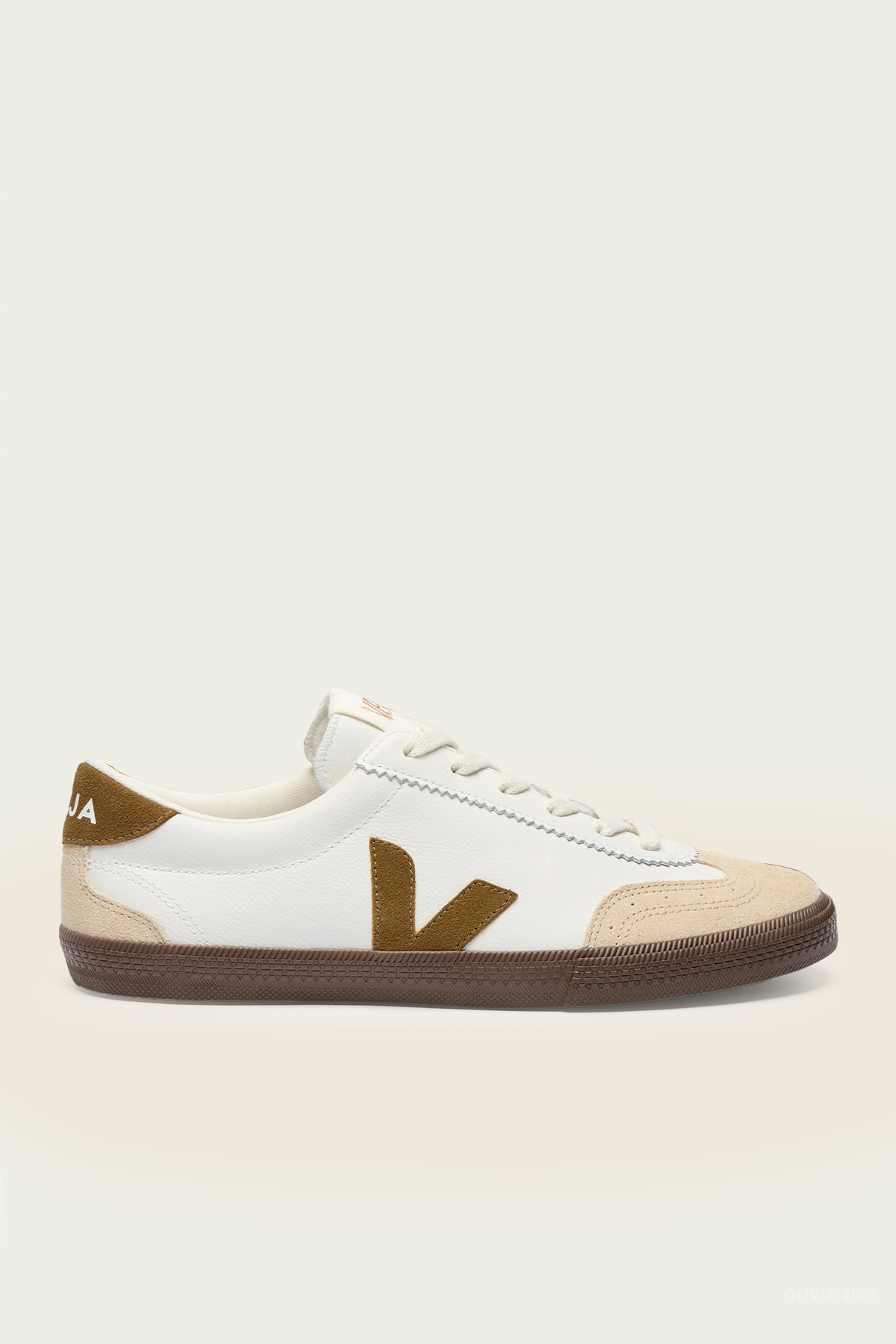 Volley O.T. Leather Men Sneaker in White Tent Bark