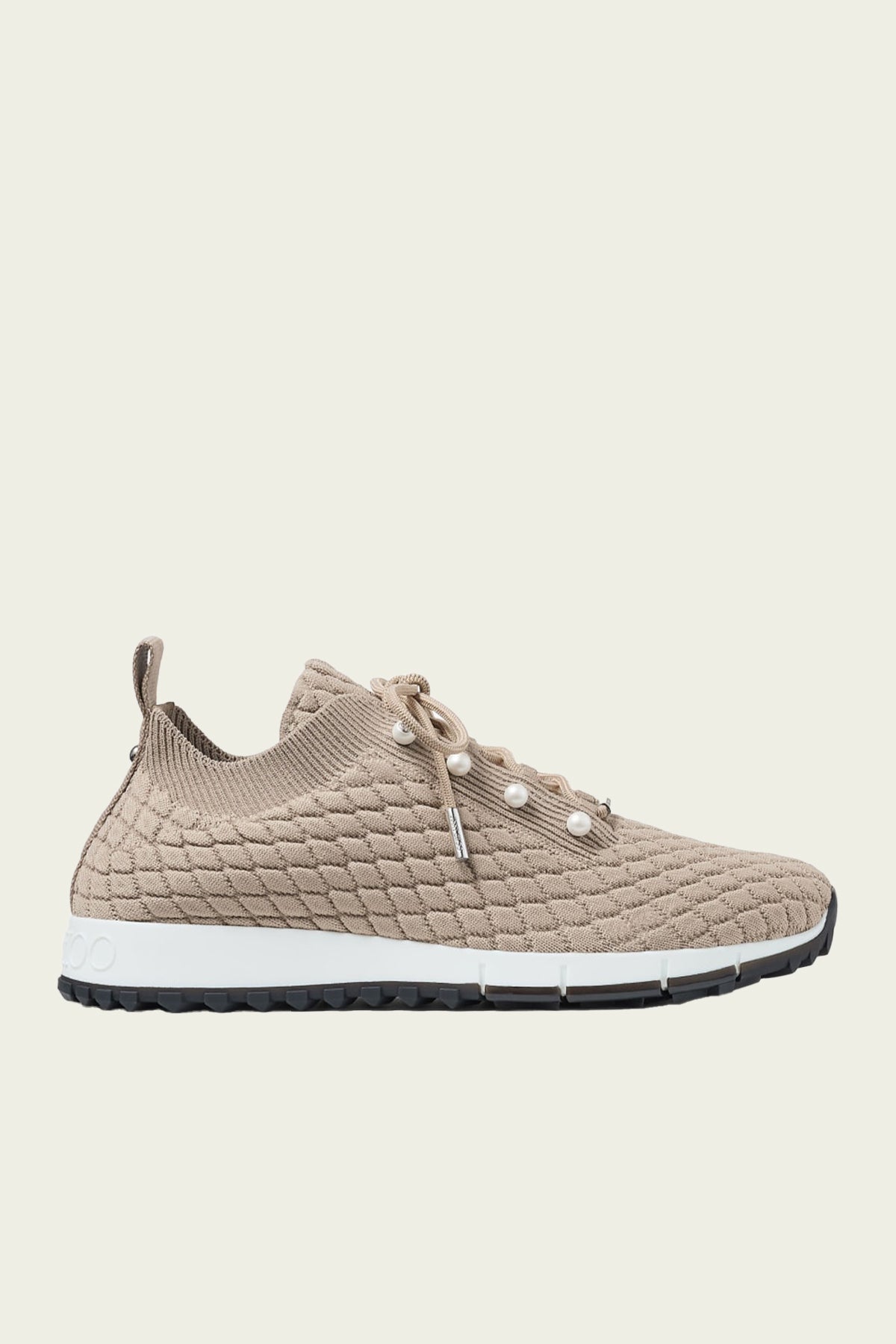 Veles Textured Knit Trainers in X Stone - shop - olivia.com