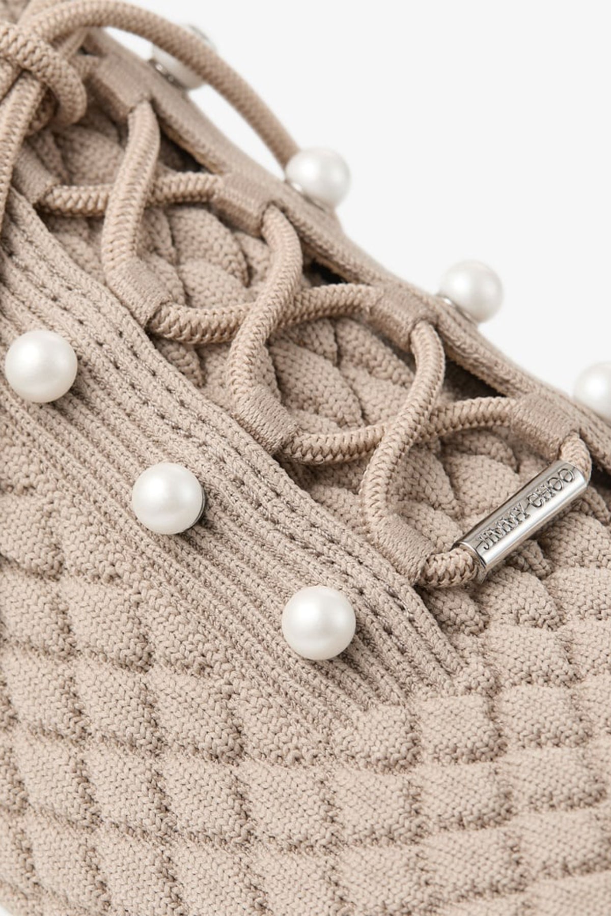 Veles Textured Knit Trainers in X Stone - shop - olivia.com