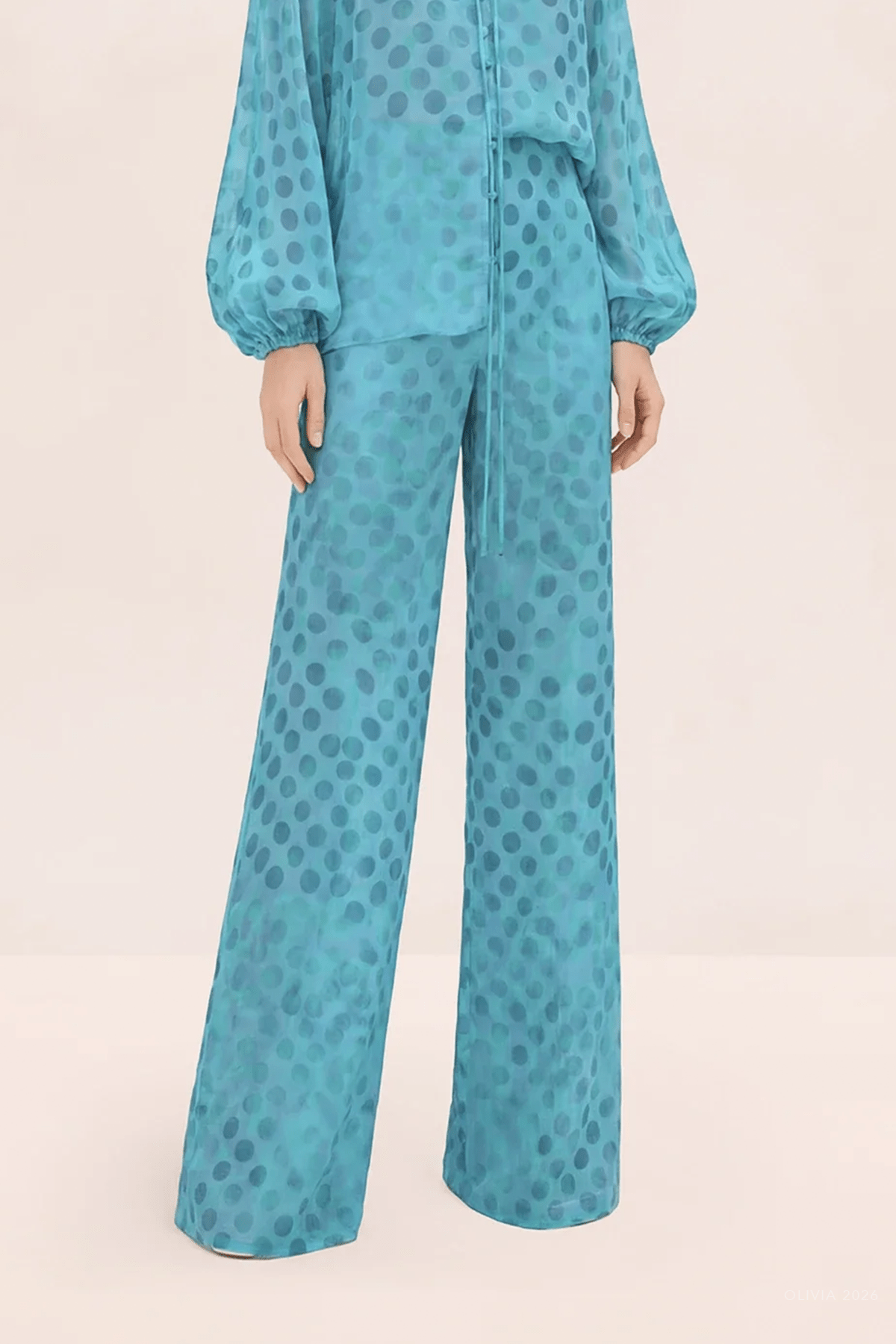 Verde Pant in Amalfi Dot - shop - olivia.com