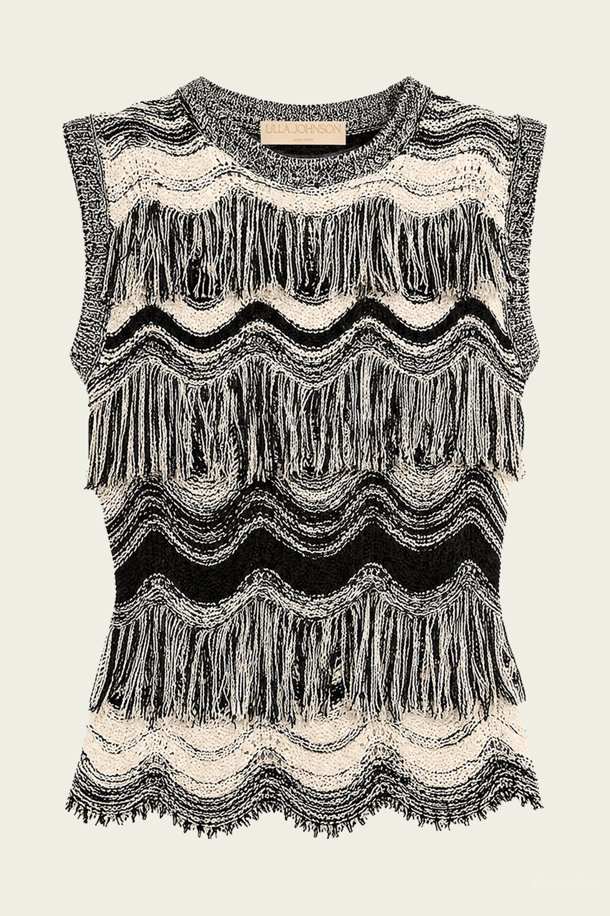 Vida Knit Top in Noir Gardenia - shop-olivia.com